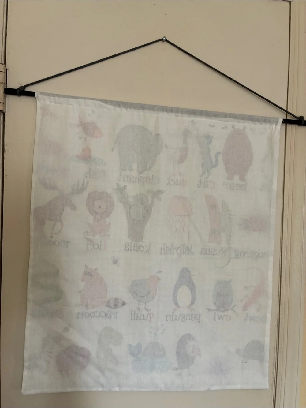 ABC ANIMALS FABRIC CHART
